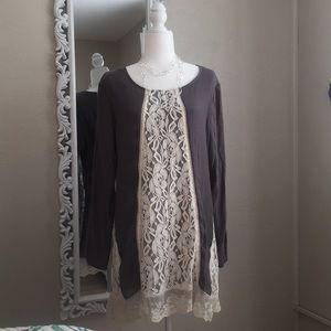 Beautiful long sleeve tunic NWT Indigo Soul L